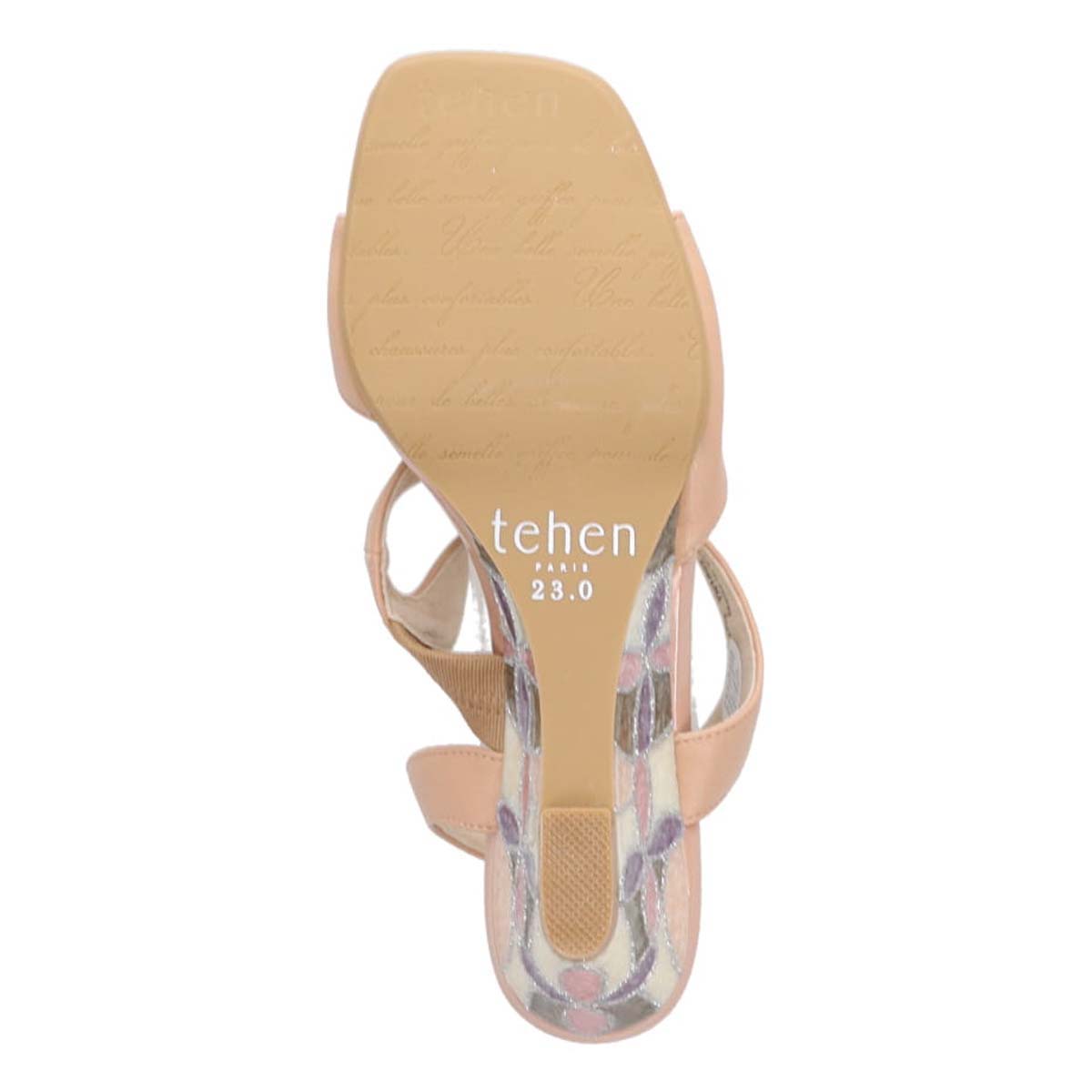 テーン tehen ステンドグラスウエッジヒールサンダル　TN1803 BEIGE 23.0