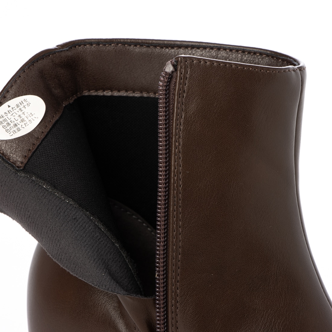 【4cm4時間防水設計】テーン tehen 現代的シルエットの5.0cmヒールショートブーツ TN4031 D-BROWN 23.0