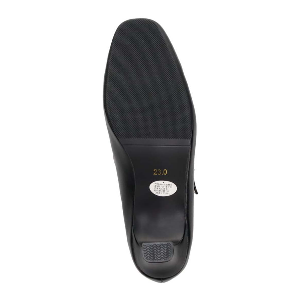 テーン tehen 甲ストラップ付　5.5cmヒールベーシックパンプス　TN5514 BLACK 23