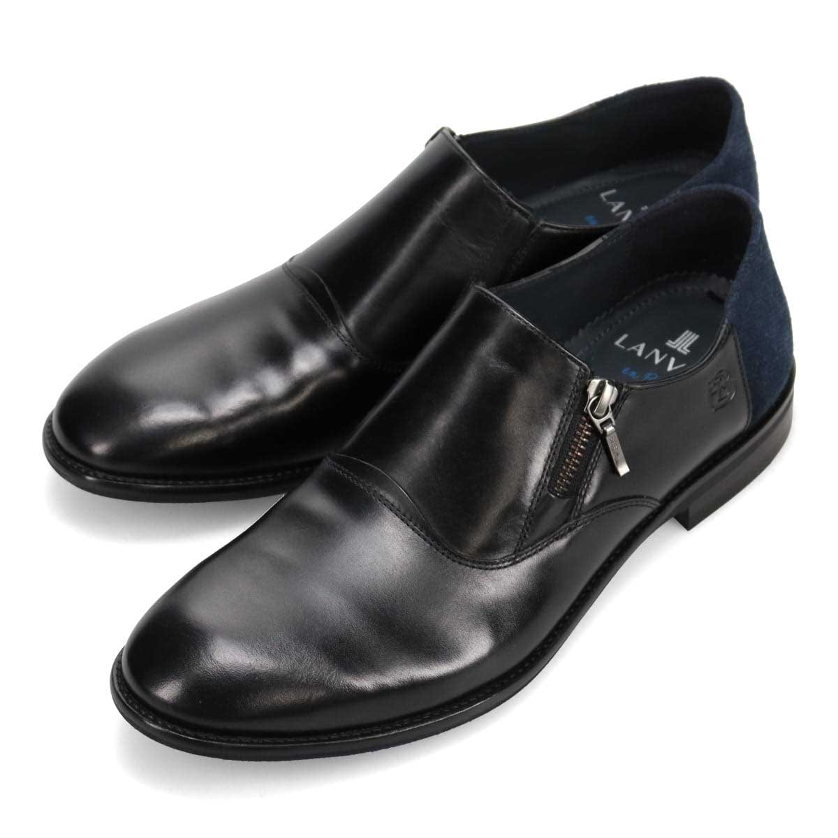 ビジネスシューズ ランバンオンブルー LANVIN en Bleu アシンメトリーオックスフォードストレートチップカジュアルシューズ 86517 メン