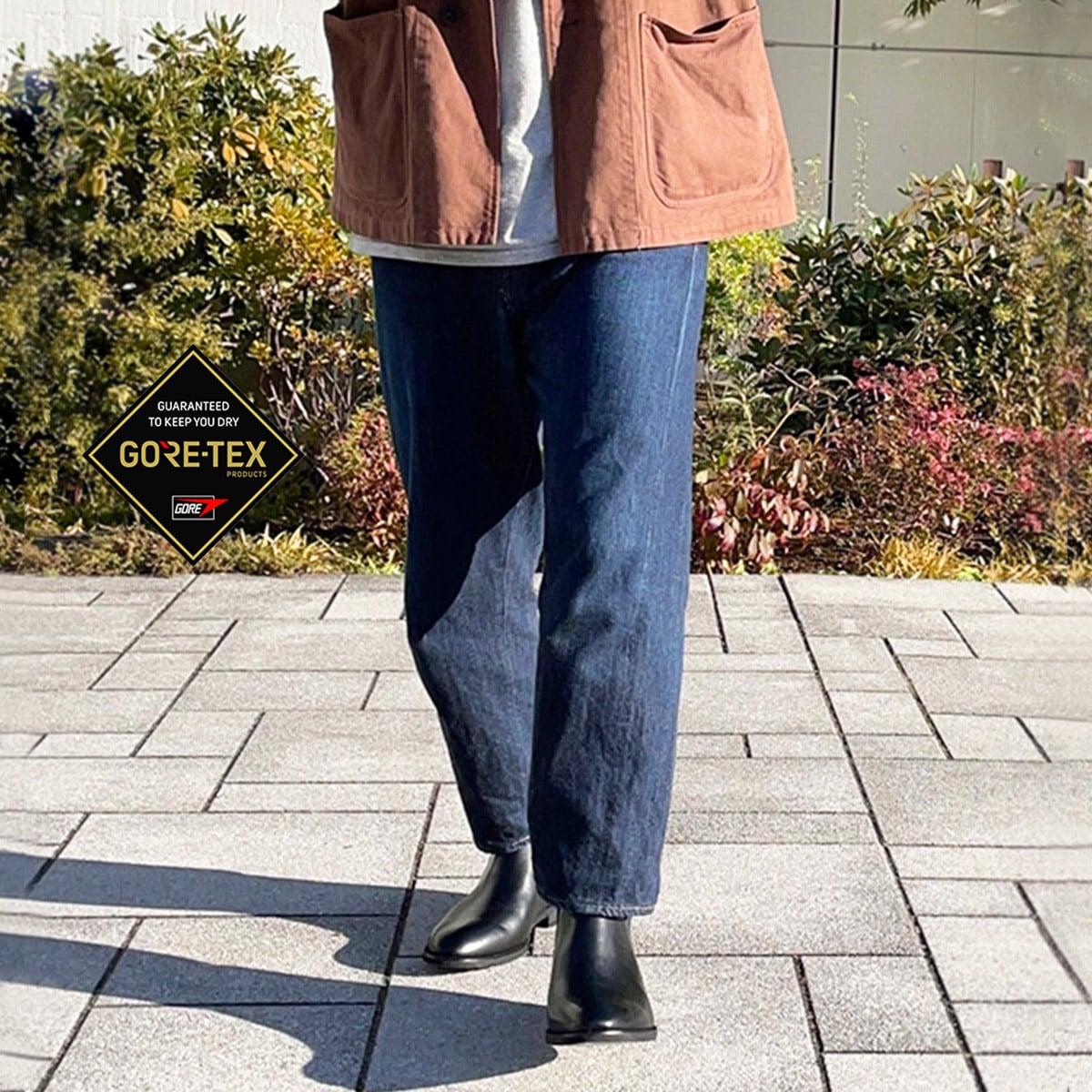 GORE-TEX】 マドラスウォーク madras Walk 防水 防滑 4E 幅広 ドレスサイドゴアブーツ SPMW5909(25.0  BLACK): メンズ｜MADRAS（マドラス）公式