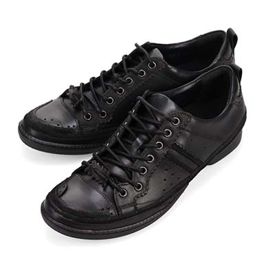 KATHARINE HAMNETT LONDON　レースアップカジュアルレザースニーカー　03965