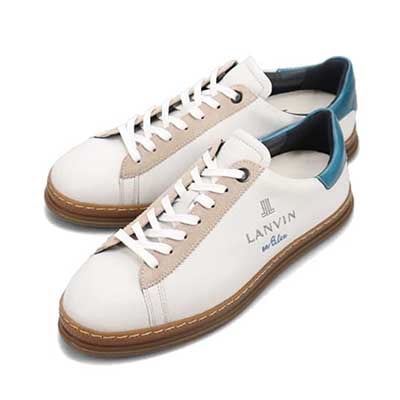 ランバンオンブルー LANVIN en Bleu レースアップ レザースニーカー  086506