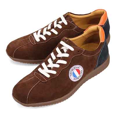 カステルバジャック CASTELBAJAC セメント製法 レザーレトロスタイルスニーカー 12307