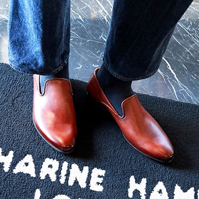 【極美品】 キャサリンハムネット ブラック 24.5㎝ 革靴 スワールトゥ MEN＞ビジネスシューズ – KATHARINE HAMNETT LONDON