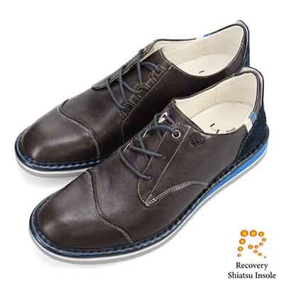 ランバンオンブルー LANVIN en Bleu 「Recovery Shiatsu Insole」搭載で指圧効果により血行を115%促進。LANVIN en Bleu レースアップ カジュアルシューズ 86474R