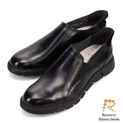 ランバンオンブルー LANVIN en Bleu 「Recovery Shiatsu Insole」搭載で指圧効果により血行を115％促進。 クイックフィットスリッポンカジュアルシューズ　86580R
