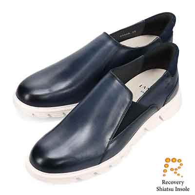 ランバンオンブルー LANVIN en Bleu 「Recovery Shiatsu Insole」搭載で指圧効果により血行を115％促進。 クイックフィットスリッポンカジュアルシューズ　86580R