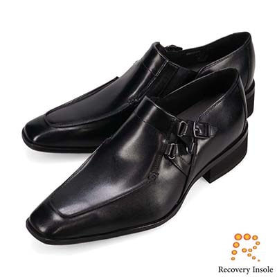 モデロ MODELLO 「リカバリーインソール」搭載で指圧効果により血行を115%促進。モンクストラップ ドレスシューズ DM5520XR