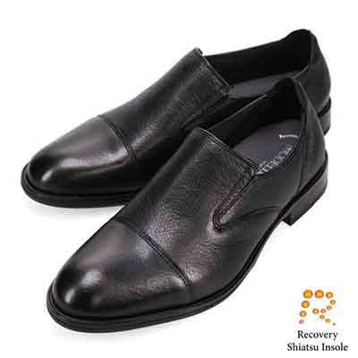 モデロ MODELLO 「Recovery Shiatsu Insole」搭載で指圧効果により血行をよくする。サイドゴア カジュアルスリッポンビジネスシューズ　DM5534XR