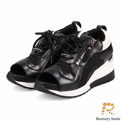 モデロ MODELLO 「リカバリーインソール」搭載で指圧効果により血行を115％促進。Recoveryヒールスニーカーサンダル　DML1940R