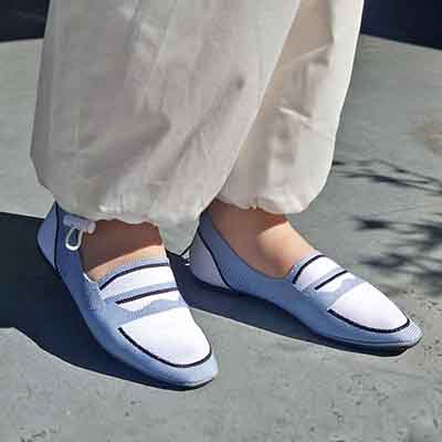 世界初のカバロス加工  モデロ MODELLO ふんわりインソール 超軽量でトラベルバッグにすっぽり入る ニットローファーシューズ  DML5042