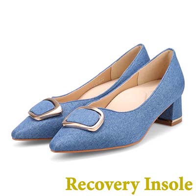 モデロ MODELLO 「リカバリーインソール」搭載で指圧効果により血行を115％促進。Recoveryポインテッドパンプス　DML5505R