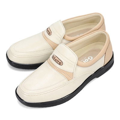 シティ ゴルフ City Golf 【撥水仕上げ】日常の歩行をより快適に シティゴルフ定番4Eラストシリーズ スリッポンシューズ GF8502