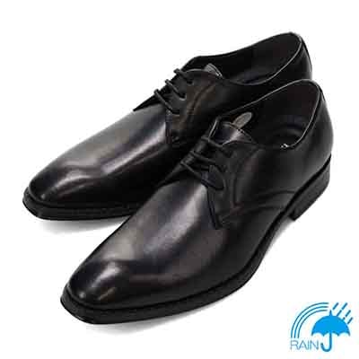 【防水機能】HIROKO KOSHINO HOMME  メンズ エレガント 外羽根プレーントウ ドレスシューズ　HR7009
