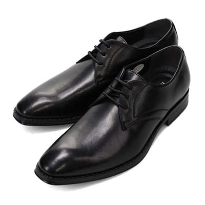 【防水機能】HIROKO KOSHINO HOMME  メンズ エレガント 外羽根プレーントゥ ドレスシューズ HR7009