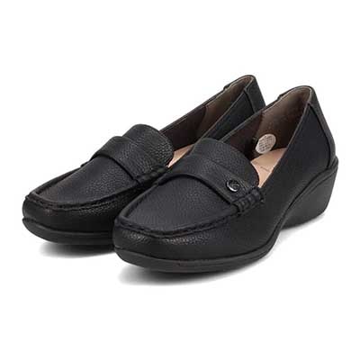 MODELLO madras レディースローファー 黒 2〜3cmヒール - メルカリ