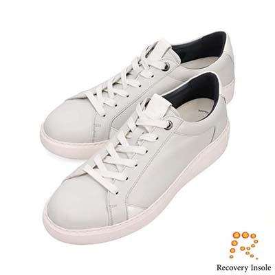 ランバンオンブルー LANVIN en Bleu 「リカバリーインソール」搭載で指圧効果により血行を115％促進。レザー×ニットコンビスニーカー　LB1003XR