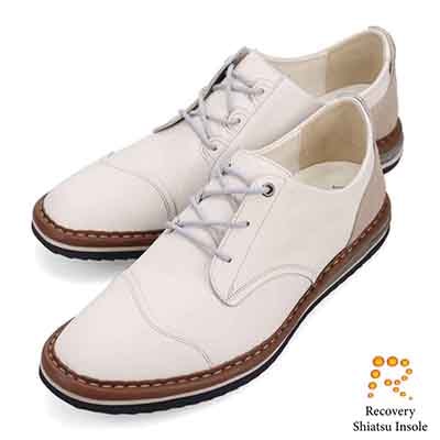 ランバンオンブルー LANVIN en Bleu 「Recovery Shiatsu Insole」搭載で指圧効果により血行を115％促進。LANVIN en Bleu　レースアップ カジュアルシューズ  LB1014XR