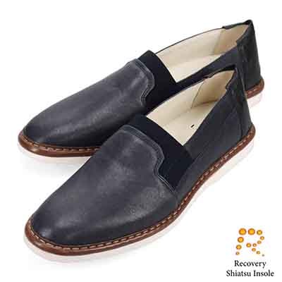 ランバンオンブルー LANVIN en Bleu 「Recovery Shiatsu Insole」搭載で指圧効果により血行をよくする。LANVIN en Bleu ローファースリップオンシューズ LB1015XR