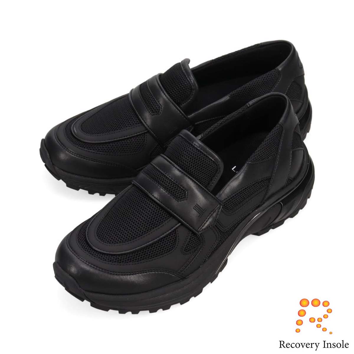 ランバンオンブルー LANVIN en Bleu 「リカバリーインソール」搭載で指圧効果により血行を115％促進。スリッポンカジュアルスニーカー　LB4001XR