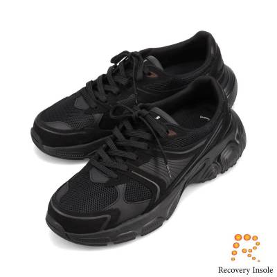 ランバンオンブルー LANVIN en Bleu 「リカバリーインソール」搭載で指圧効果により血行を115%促進。レースアップカジュアルスニーカー LB5231XR