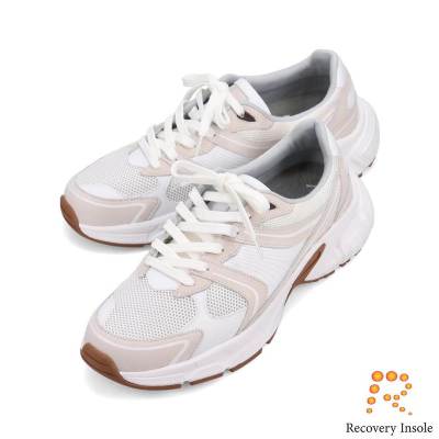 ランバンオンブルー LANVIN en Bleu 「リカバリーインソール」搭載で指圧効果により血行を115%促進。レースアップカジュアルスニーカー LB5231XR