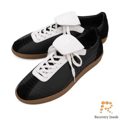 ランバンオンブルー LANVIN en Bleu 「リカバリーインソール」搭載で指圧効果により血行を115%促進。レースアップカジュアルスニーカー LB5241XR