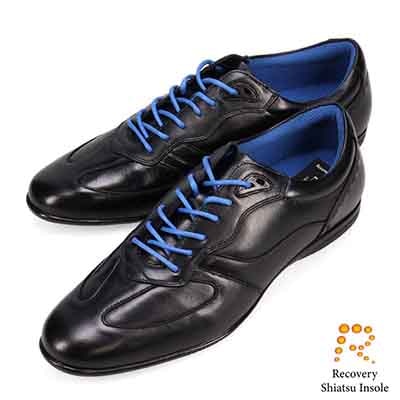 ランバンコレクション LANVIN COLLECTION 「Recovery Shiatsu Insole」搭載で指圧効果により血行をよくする。100周年記念モデルの上質レザー レースアップカジュアルシューズ　LV1025XR