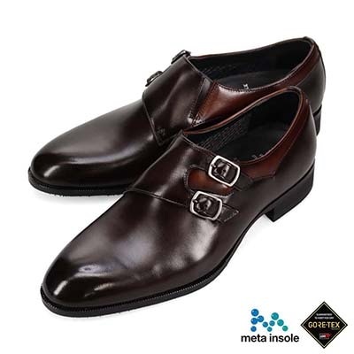 【GORE-TEX】マドラス madras 特許 リカバリーメタインソール搭載シューズ ダブルモンクストラップドレスシューズ　M712GMT