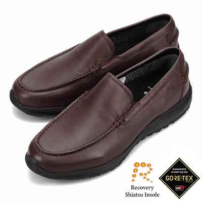 【GORE-TEX】マドラスウォーク madras Walk 「Recovery Shiatsu Insole」搭載で指圧効果により血行をよくする。 全天候快適な ゴアテックススリッポン・カジュアルシューズ MW7605R