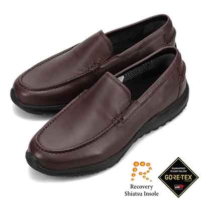 【GORE-TEX】マドラスウォーク madras Walk 「Recovery Shiatsu Insole」搭載 指圧効果により血行をよくする。 全天候快適な ゴアテックススリッポン・カジュアルシューズ MW7605R