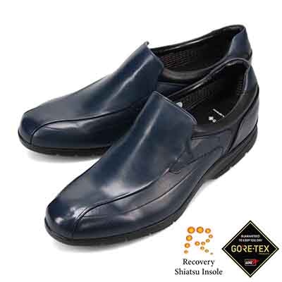 【GORE-TEX】マドラスウォーク madras Walk 「Recovery Shiatsu Insole」搭載で指圧効果により血行をよくする。 全天候快適なゴアテックススリッポン・カジュアルシューズ MW7702R