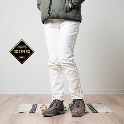 【GORE-TEX】 マドラスウォーク madras Walk  モカタイプのレザーショートブーツ MWL1012