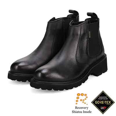 【GORE-TEX】マドラスウォーク madras Walk 「Recovery Shiatsu Insole」搭載　指圧効果により血行をよくする。防滑×防水　4.5cmヒールのタンクソールサイドゴアブーツ MWL1048R
