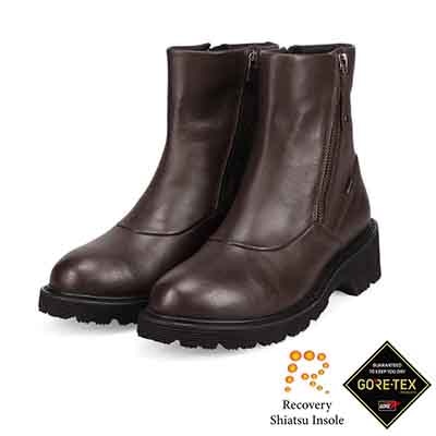 【GORE-TEX】マドラスウォーク madras Walk 「Recovery Shiatsu Insole」搭載　指圧効果により血行をよくする。防滑×防水　4.5cmヒールのタンクソールダブルファスナーブーツ  MWL1049R