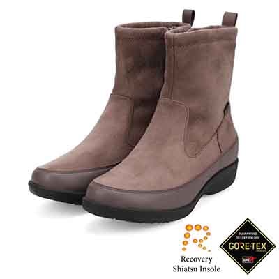 【GORE-TEX】マドラスウォーク madras Walk 「Recovery Shiatsu Insole」搭載　指圧効果により血行をよくする。防水 防滑 3.0cmヒールのシンプルショートブーツ MWL4010R