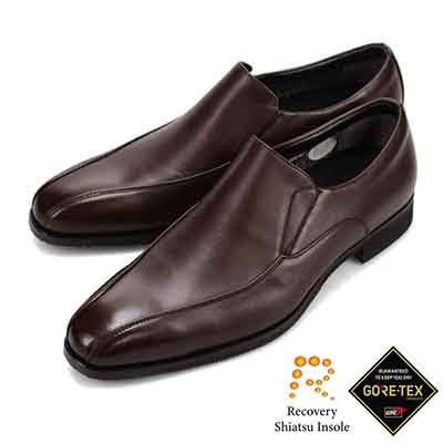 【大きいサイズ】【GORE-TEX】マドラスウォーク madras Walk 「Recovery Shiatsu Insole」搭載で指圧効果により血行をよくする。 ゴアテックススワールモカスリッポンビジネスシューズ SPMWK7802R