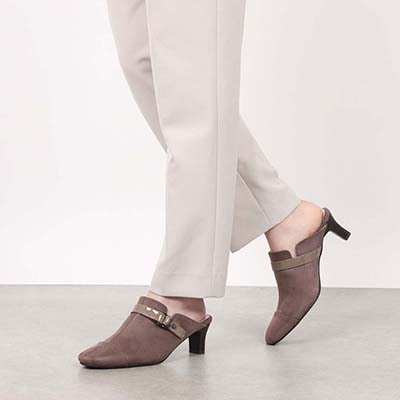 テーン tehen  脱ぎ履きラク×きちんと見え｜ふんわりクッション入りで通勤・普段使いに◎　デザインミュール　TN5510