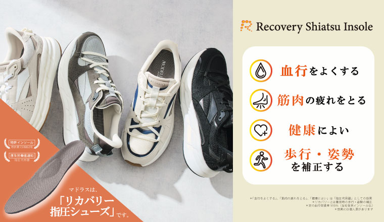 Recovery Shiatsu Insole搭載商品（紳士）
